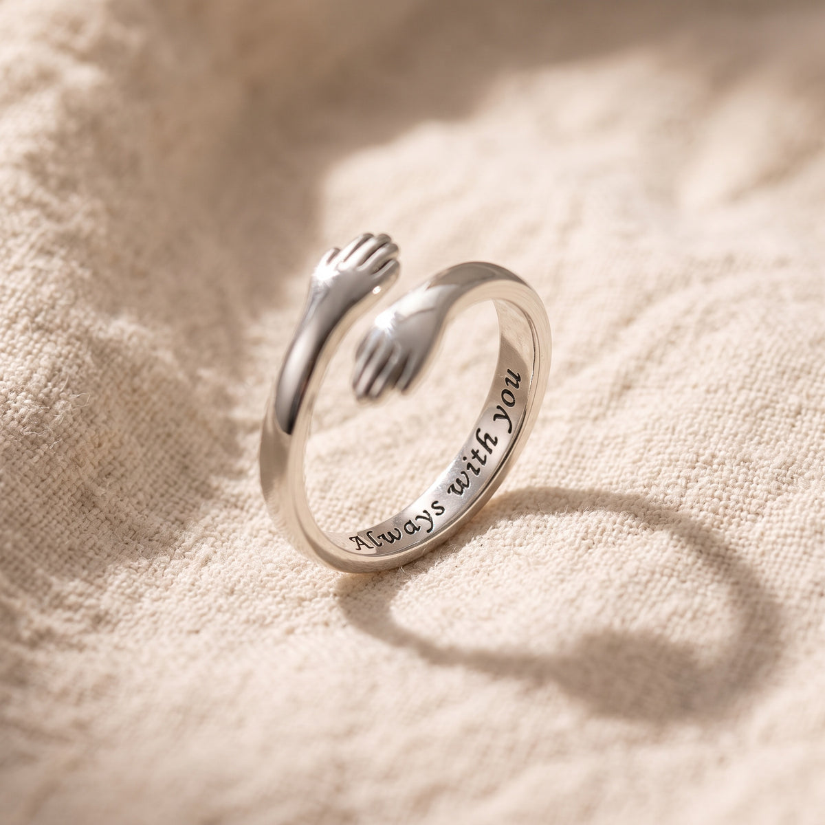 Always with you engraved inside the band