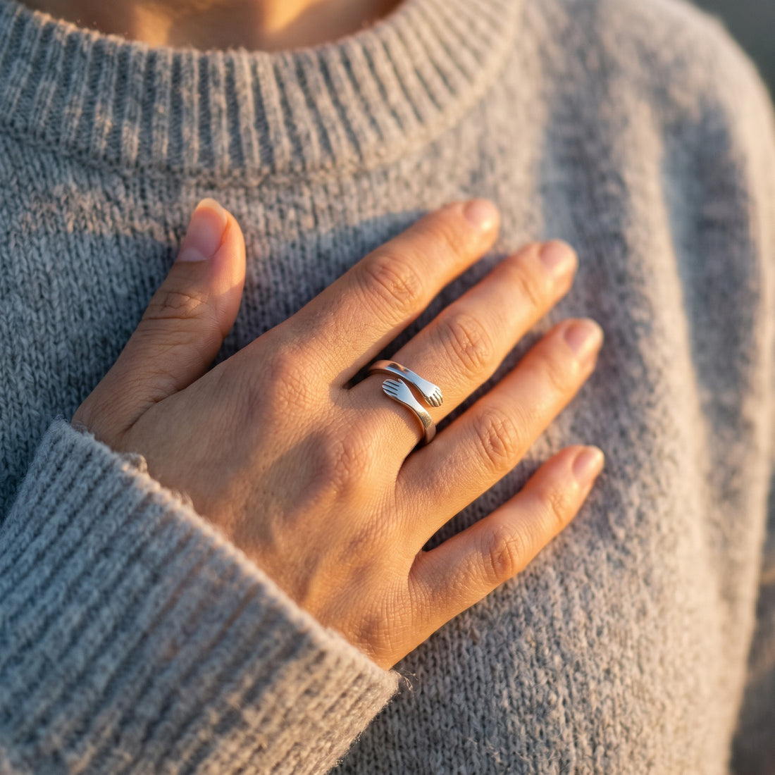 Hug From Heaven Memorial Ring