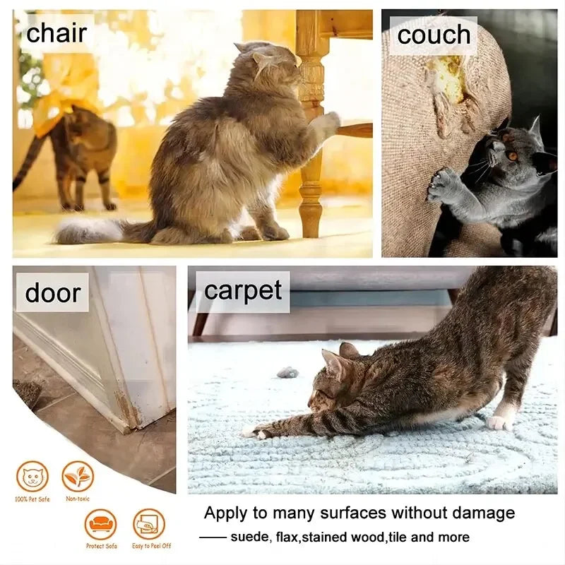 Guards used on a chair, couch, door and carpet