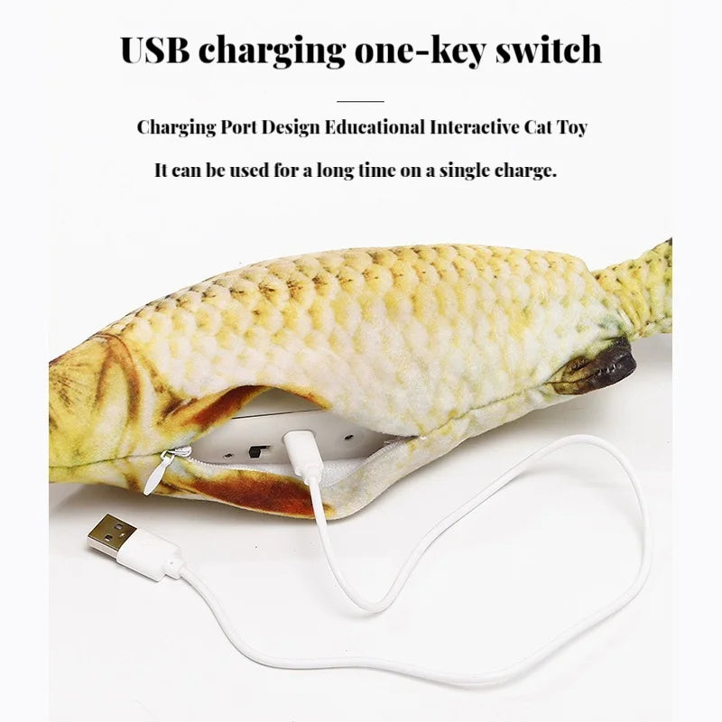 USB charging port inside the fish