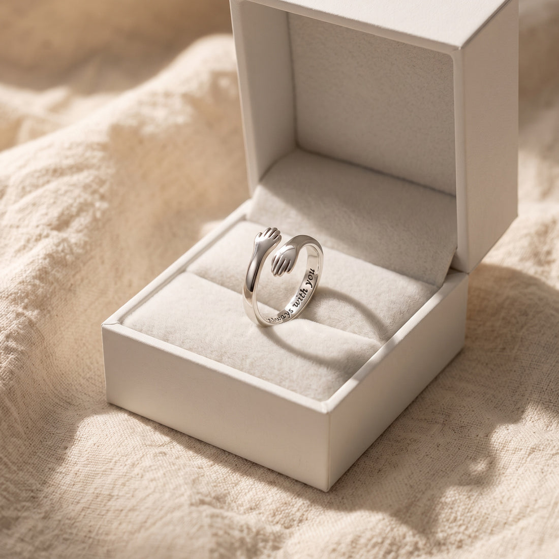 To My Granddaughter Hug Ring