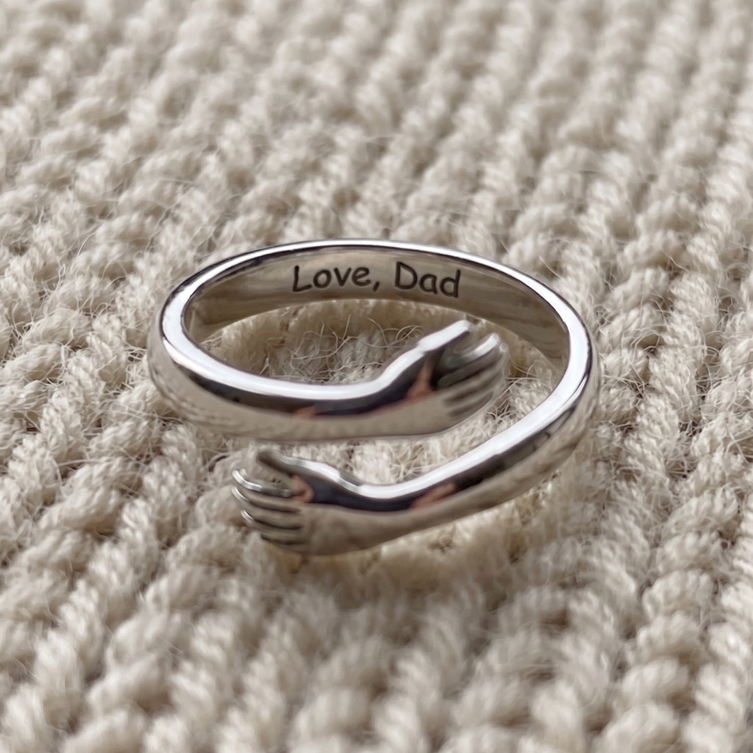 Dad & Daughter Hug Ring