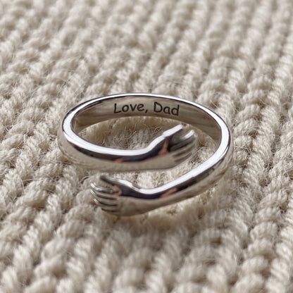 Love, Dad engraving inside the band