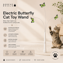 Electric Butterfly Cat Toy Wand