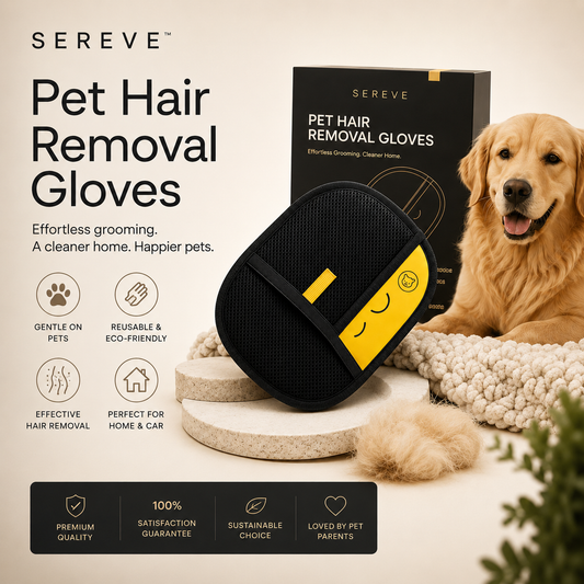 SEREVE Pet Hair Removal Gloves
