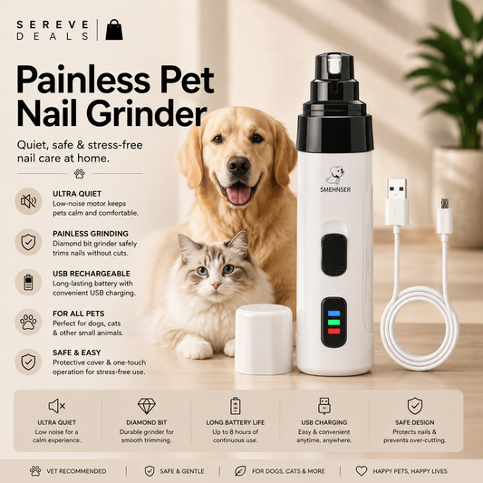 SEREVE Painless Pet Nail Grinder