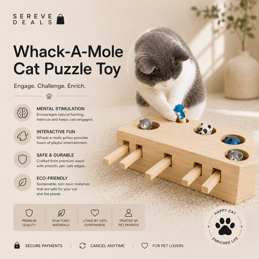 SEREVE Whack-A-Mole Cat Puzzle Toy