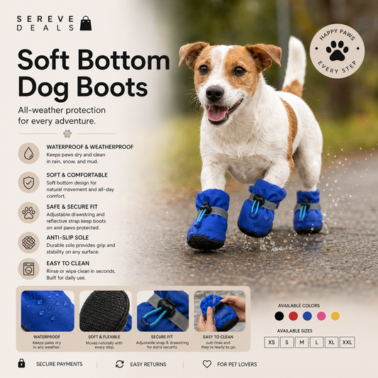 SEREVE Soft Bottom Dog Boots